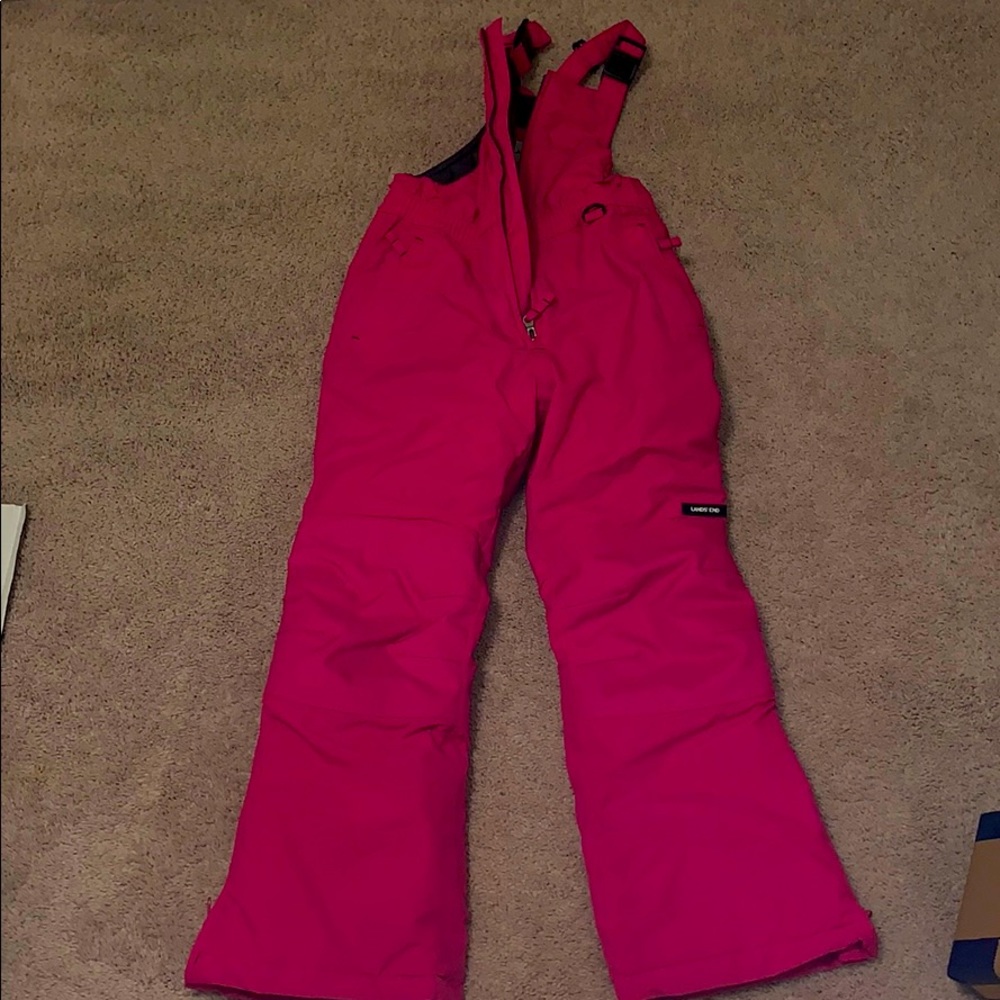 Girls Lands End Ski bib and jacket